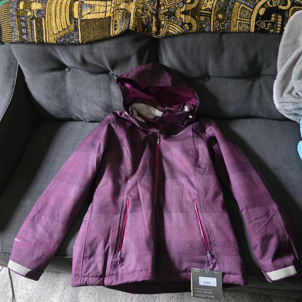 Eddie Bauer Women's Purple Winter Coat with Hood
